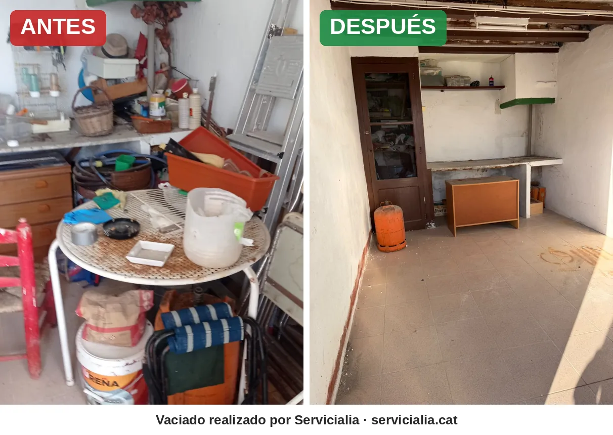 Vaciado de pisos en Reus: antes y después – Servicialia